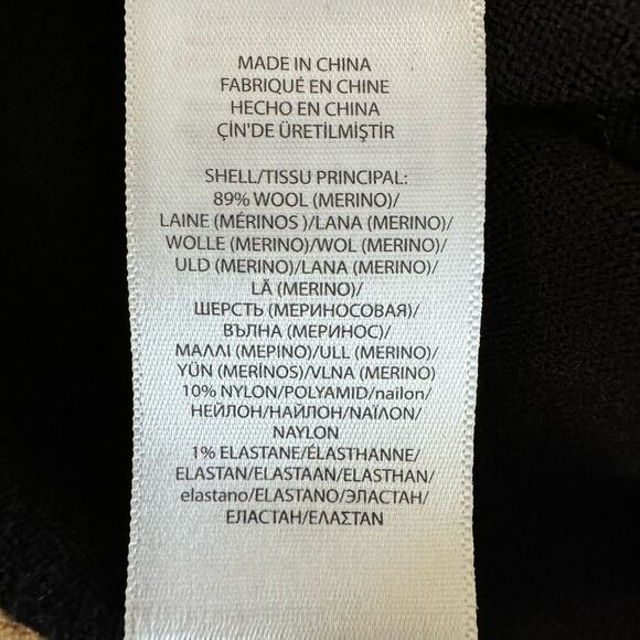 Polo Ralph Lauren Washable Merino Wool Sweater Dress Black Turtleneck Knit Sz XS - Picture 6 of 6